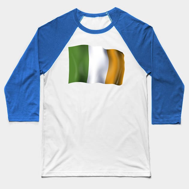 Ireland flag Baseball T-Shirt by SerenityByAlex